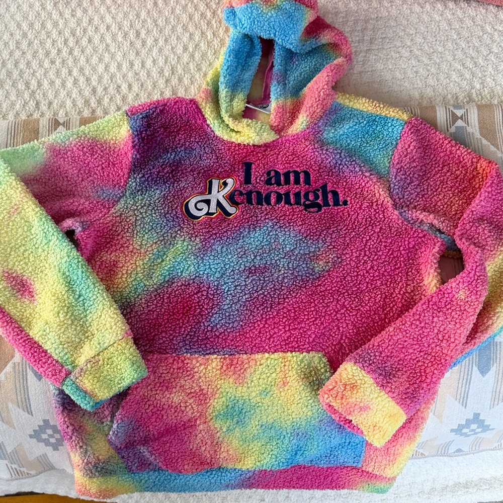 Barbie & Mattel “I am Kenough” Colorful Tie-Dye Hoodie